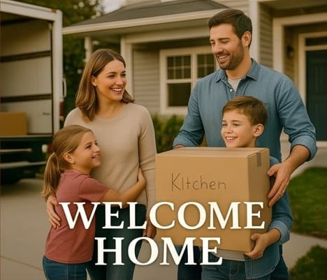 Military family moving to new home